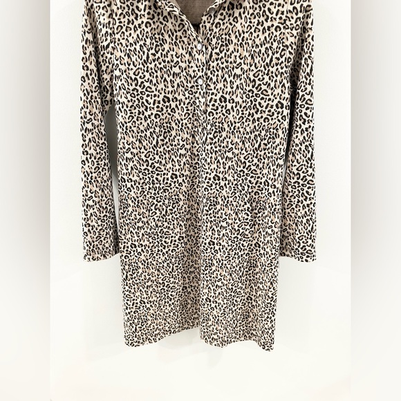 Tyler Boe Leopard Print Brown Dress Small - Picture 3 of 5